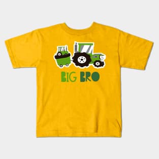 Big Brother announces Big Bro tractor offspring Kids T-Shirt